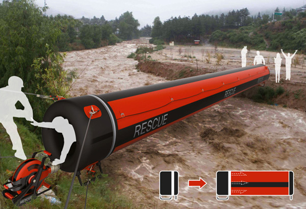 Air Rope - Inflatable Rescue Tunnel for Flood Situations by Lee Jee Won, Lee Yong Ho, Lee Juan